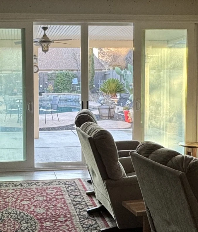 Completed residential door installation project